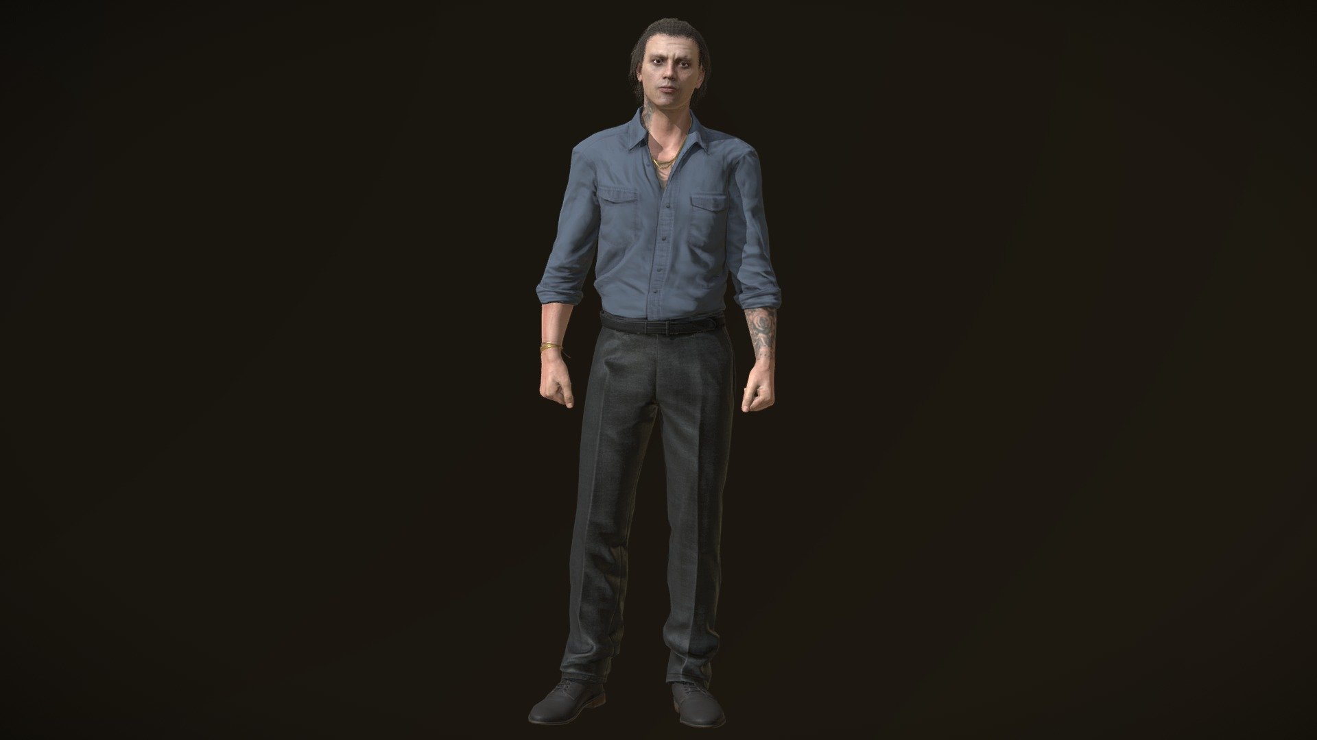 Gangster (Mafia) PBR Game Ready 3d model