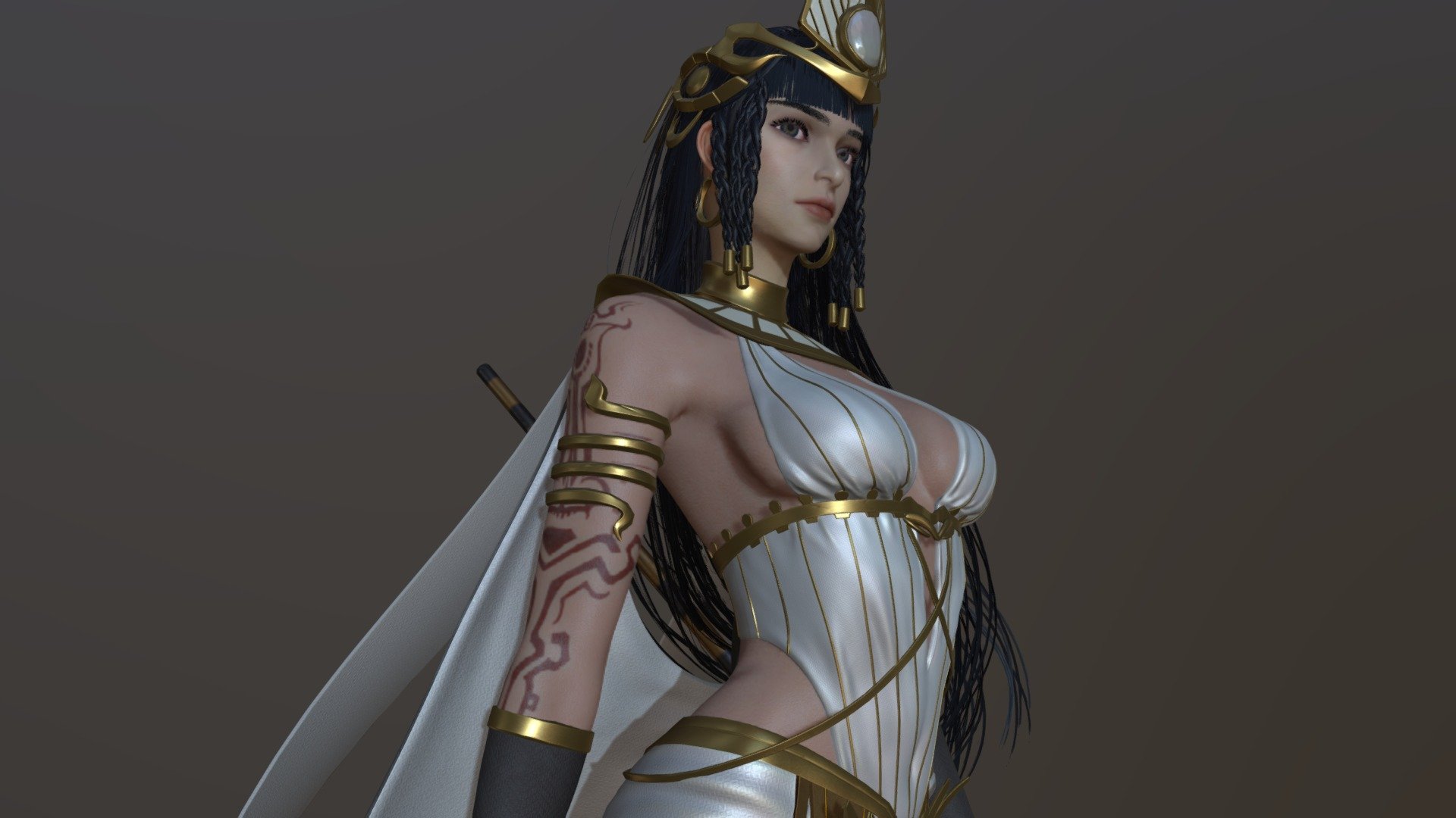 Egyptian Priest 3d model