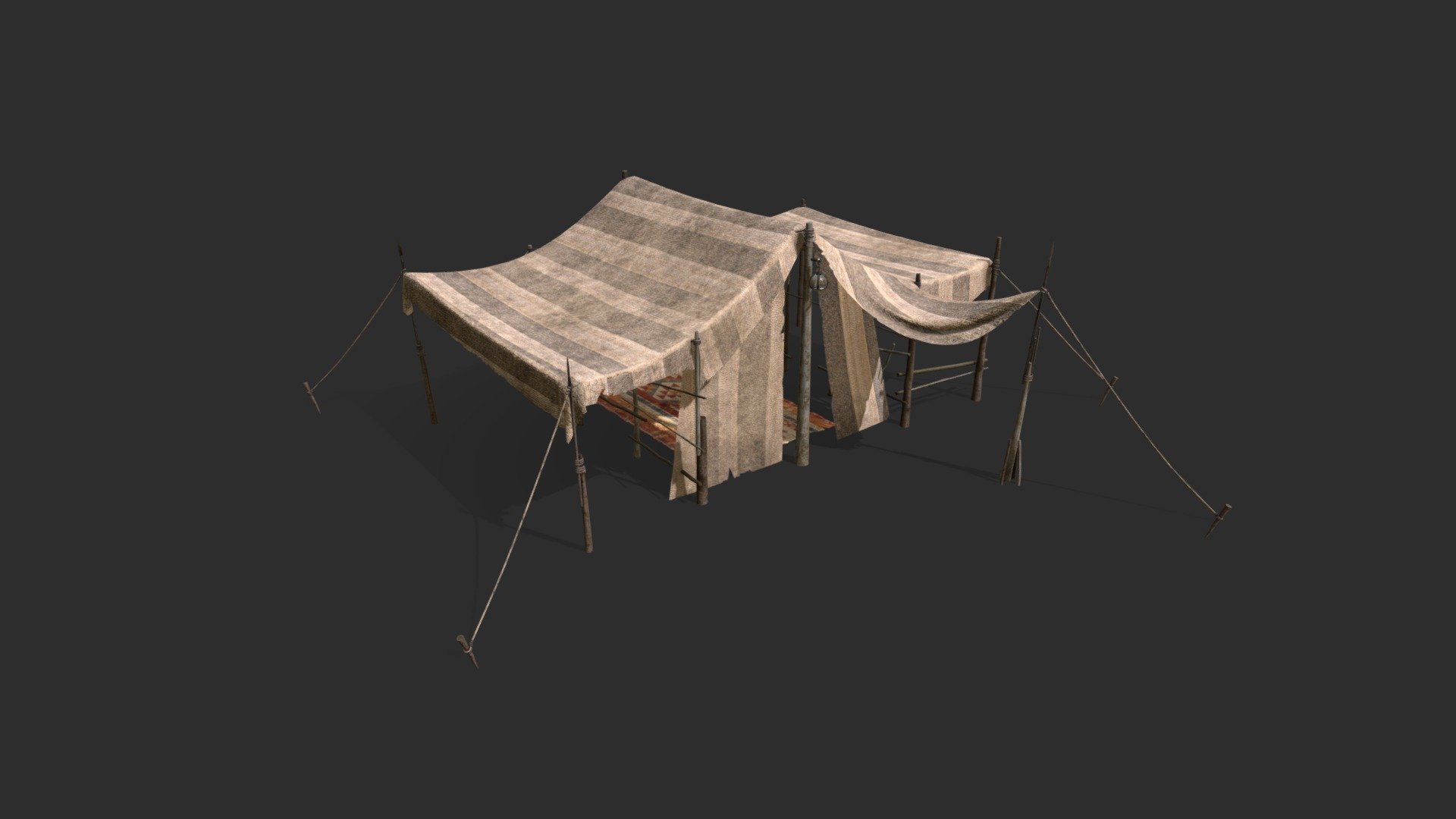 Medieval tent 3d model