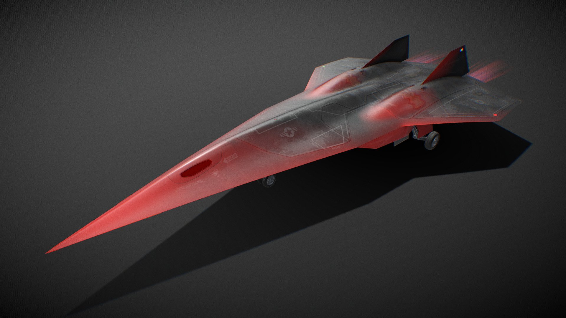 SR-72 Darkstar (Top Gun: Maverick fanart) 3d model