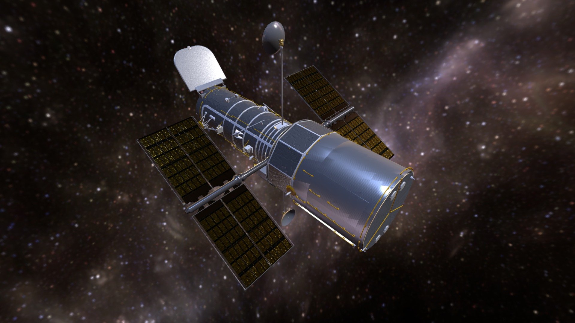 Hubble Space Telescope 3d model