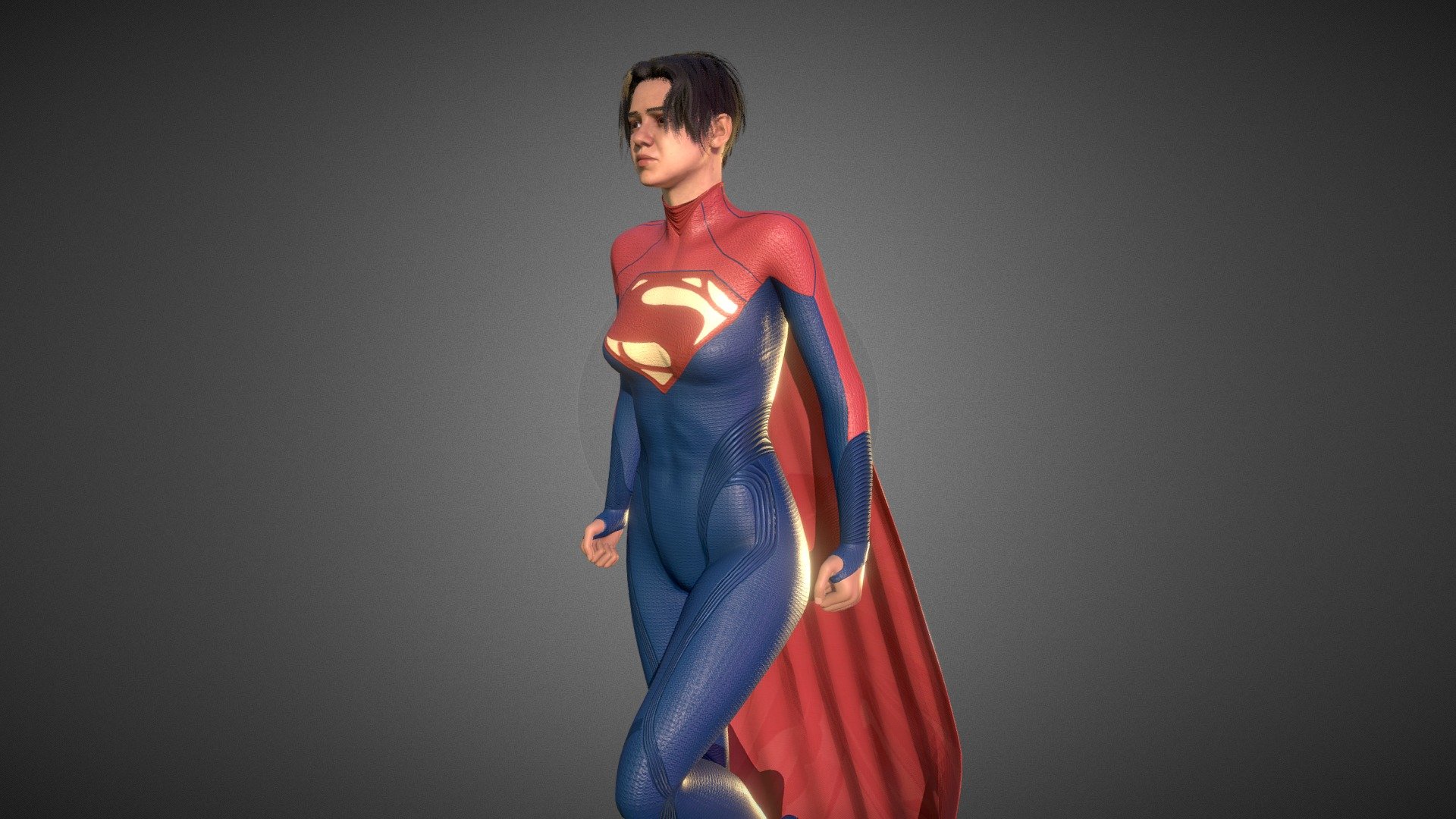 SuperGirl 3d model