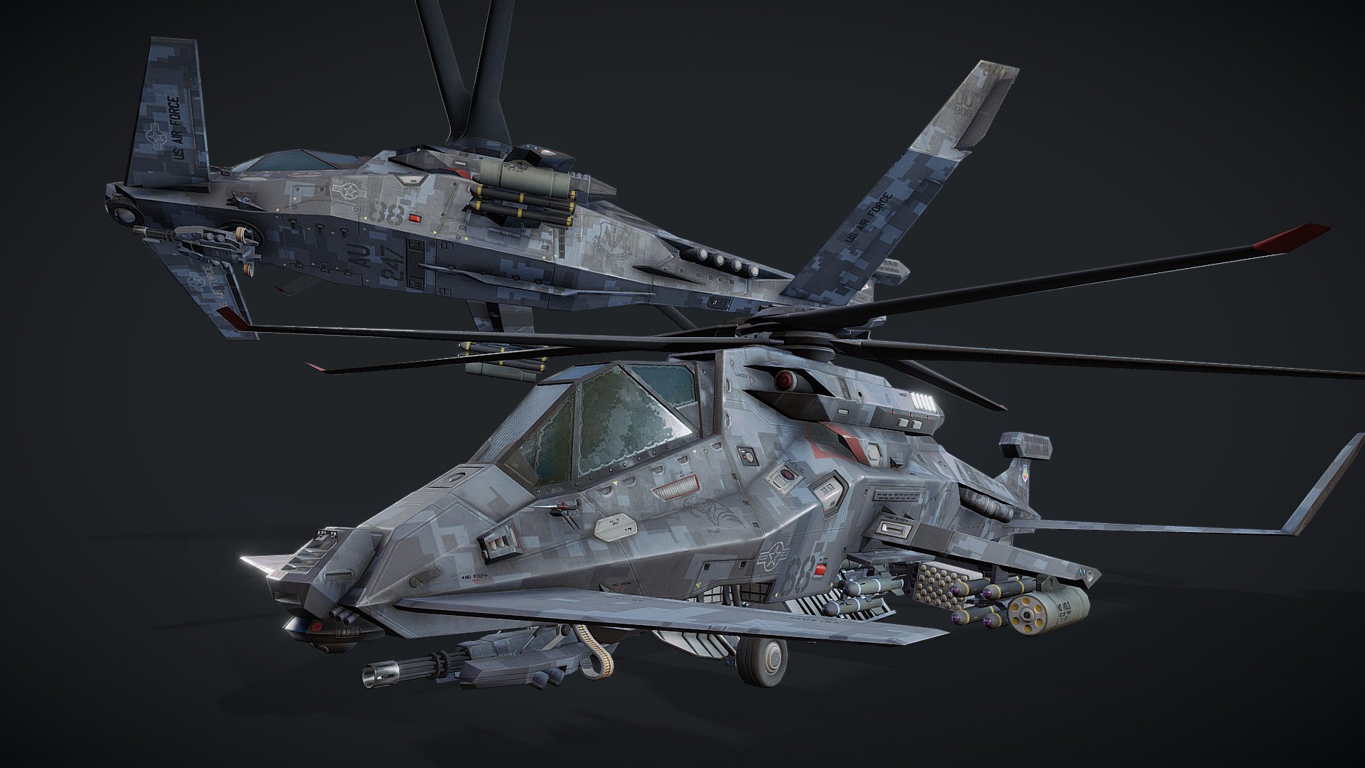 Helicopter 3d model