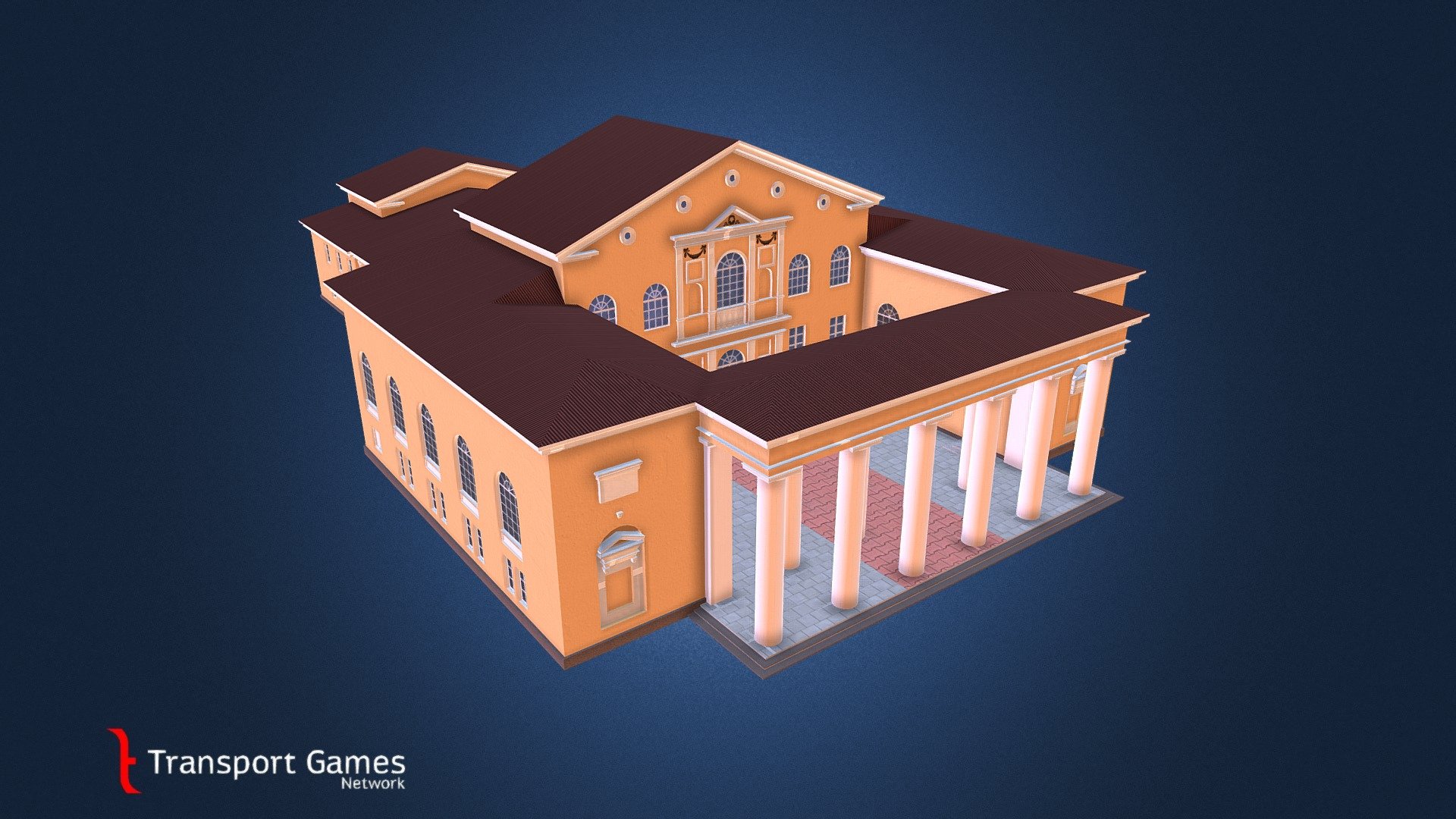 Palace of Culture for 530 seats 3d model