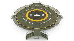 Circular Military Helipad