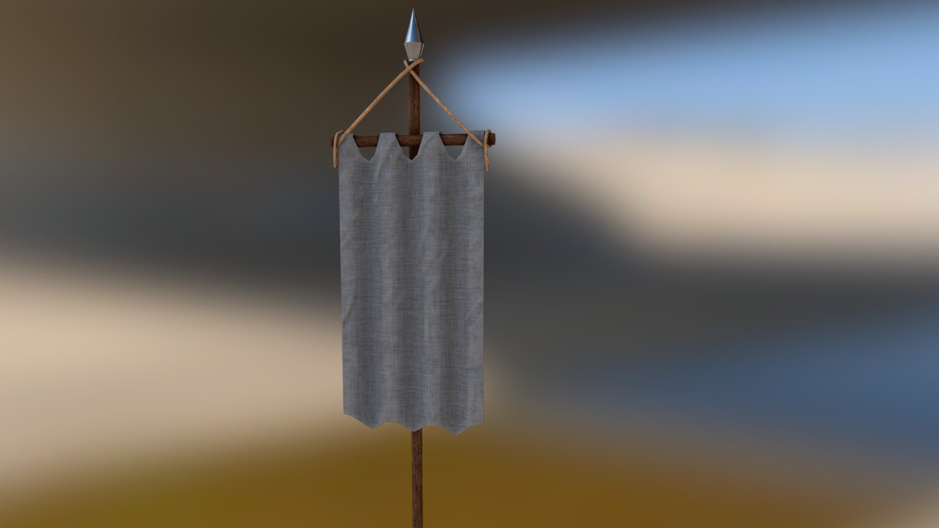 Knights Banner 3d model