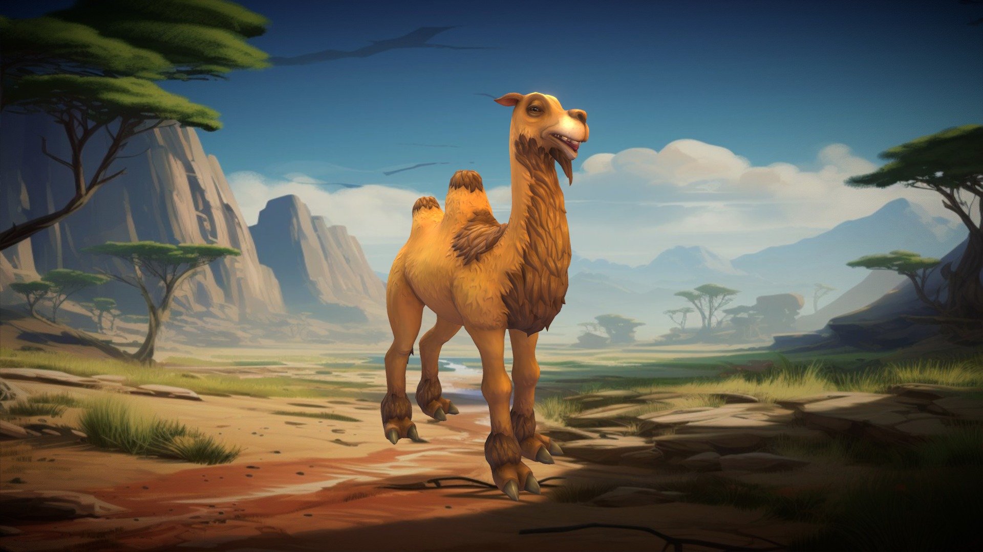 Stylized Camel 3d model