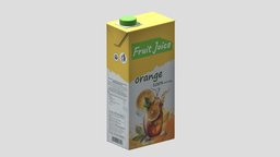 Fruit Juices Low Poly PBR