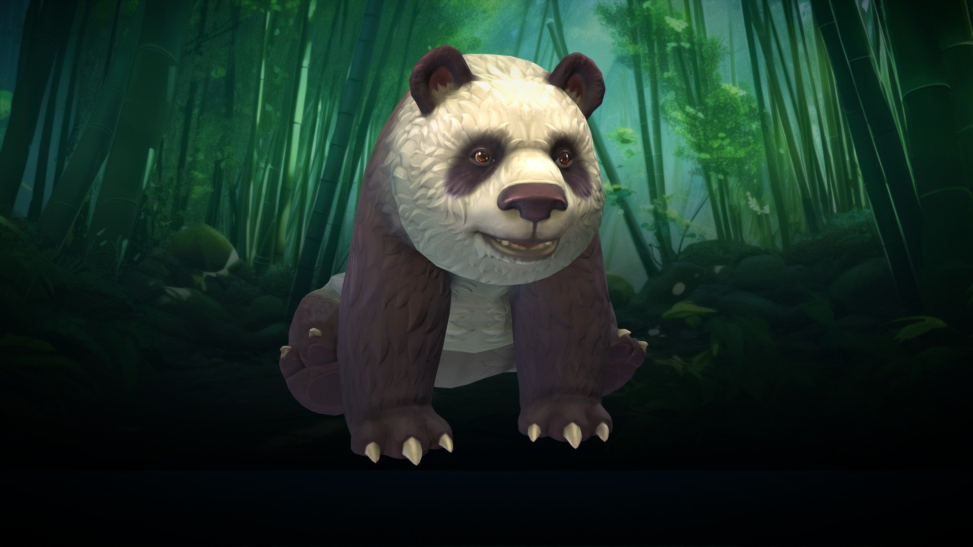 Stylized Panda 3d model