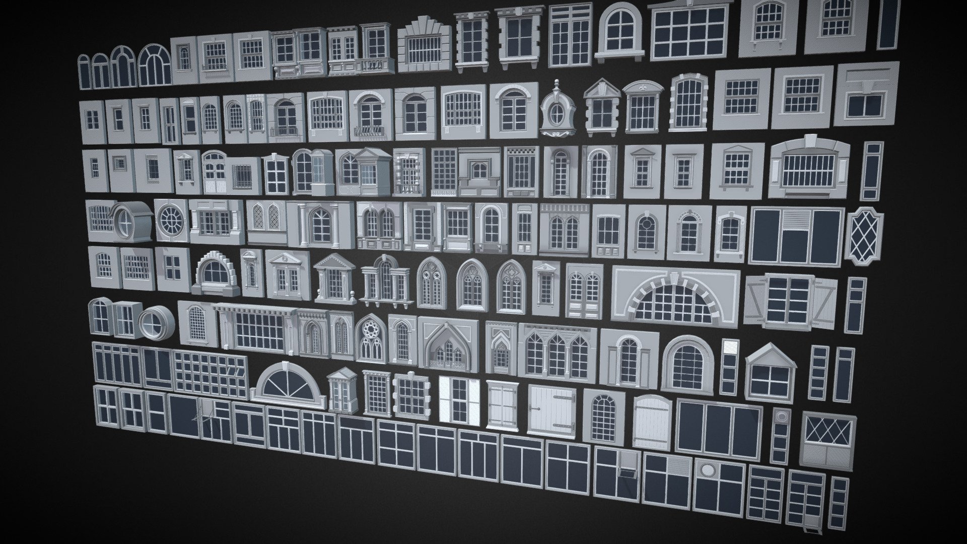 Windows Collection 3d model