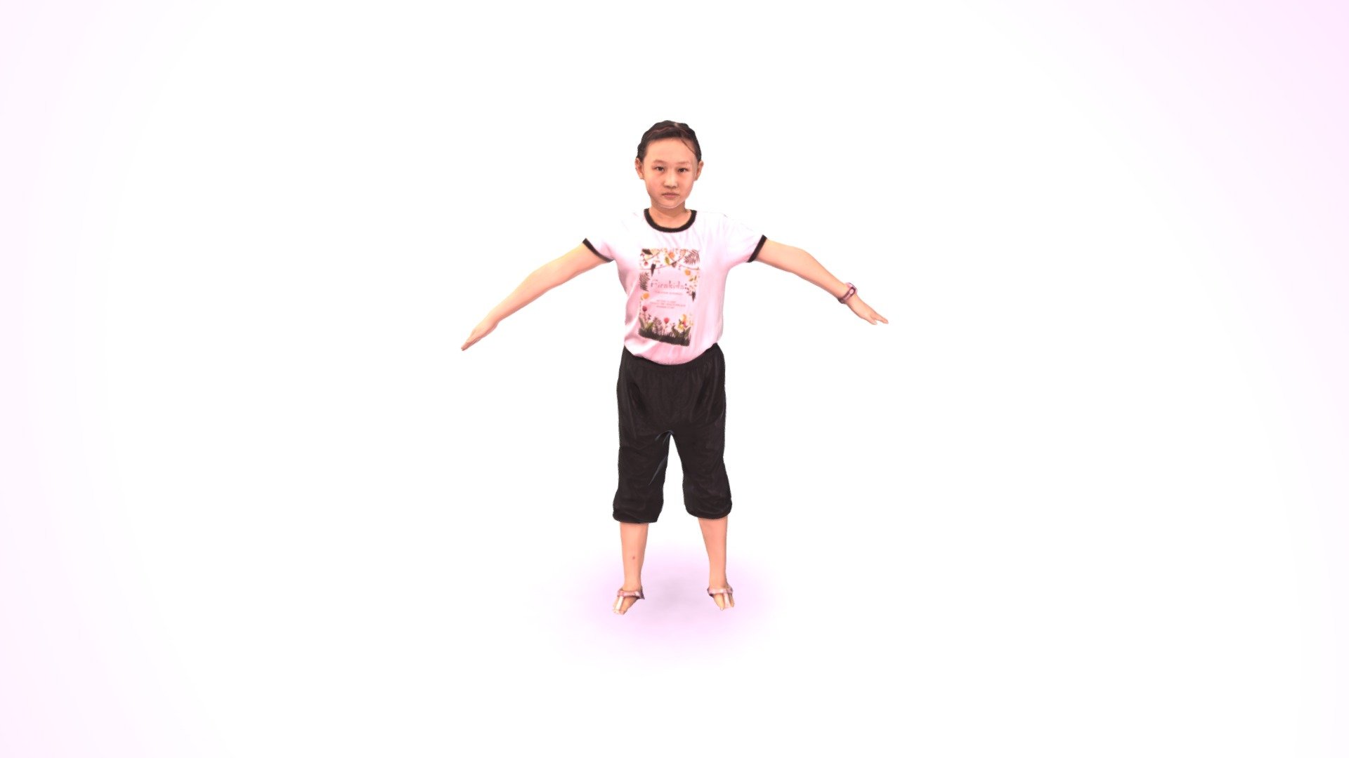 77-T Pose 3d model