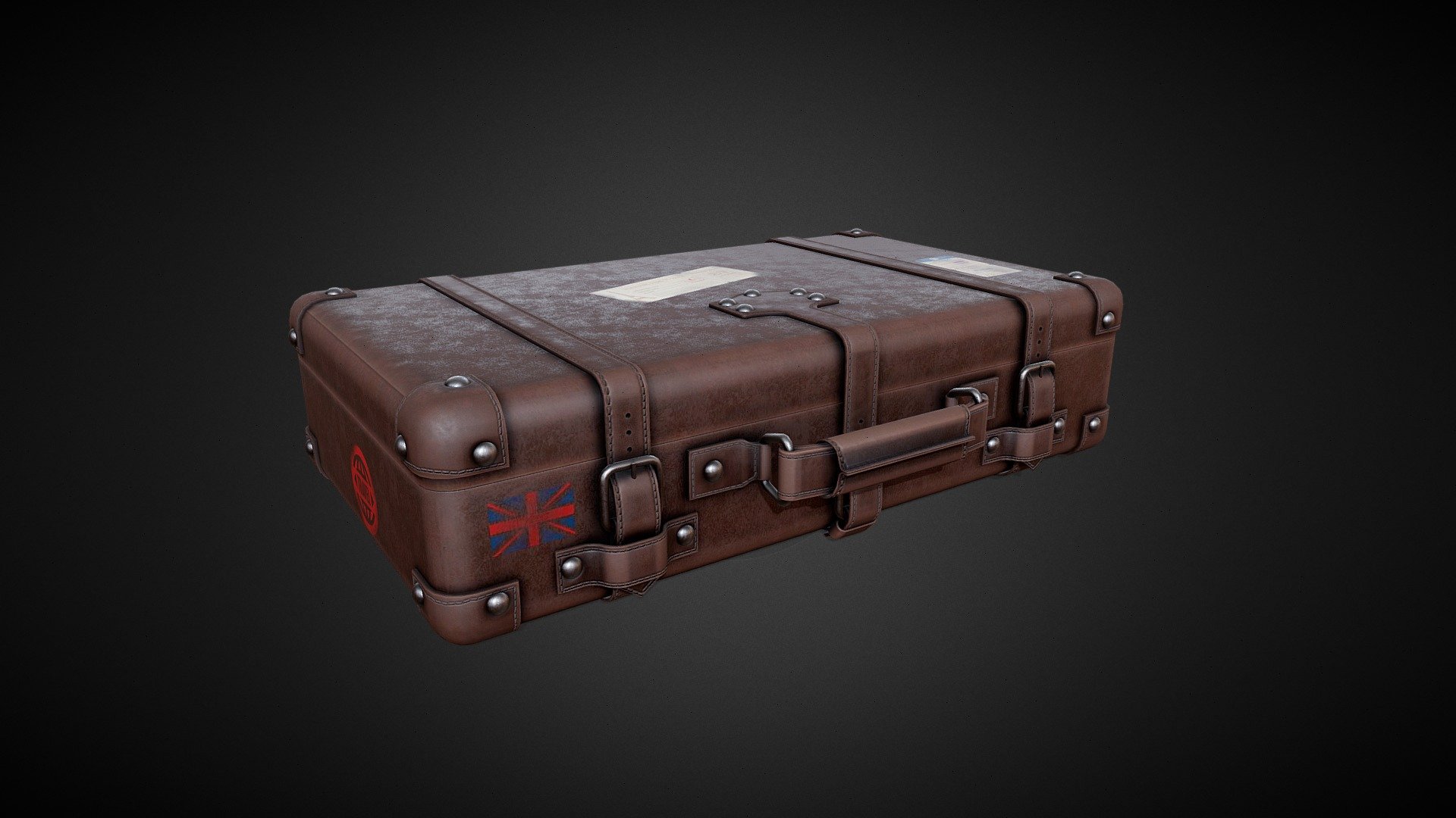 Vintage Suitcase 3d model