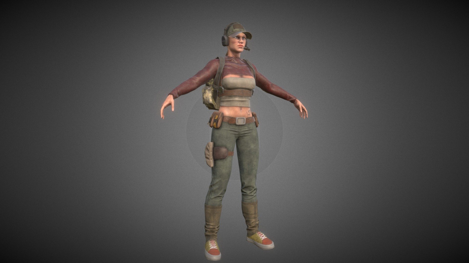 modularFemaleChar2 3d model