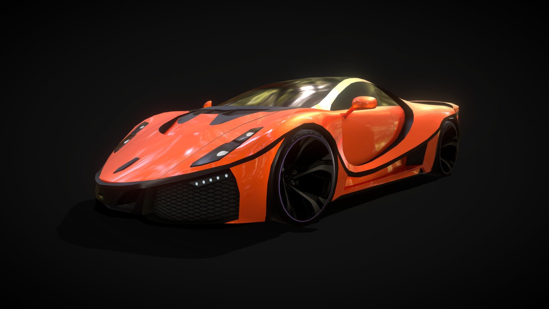 Low Poly | GTA Spano 3d model