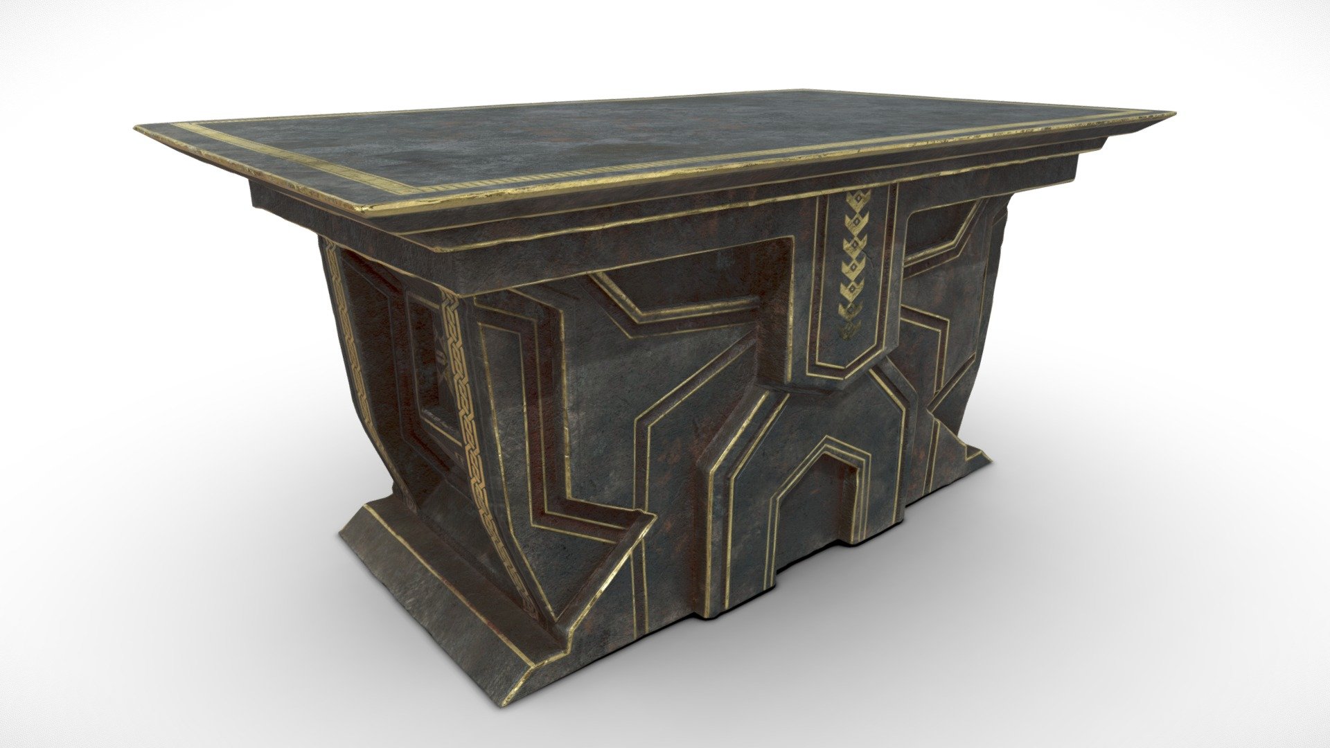 Dwarven Altar Table Medieval 3d model