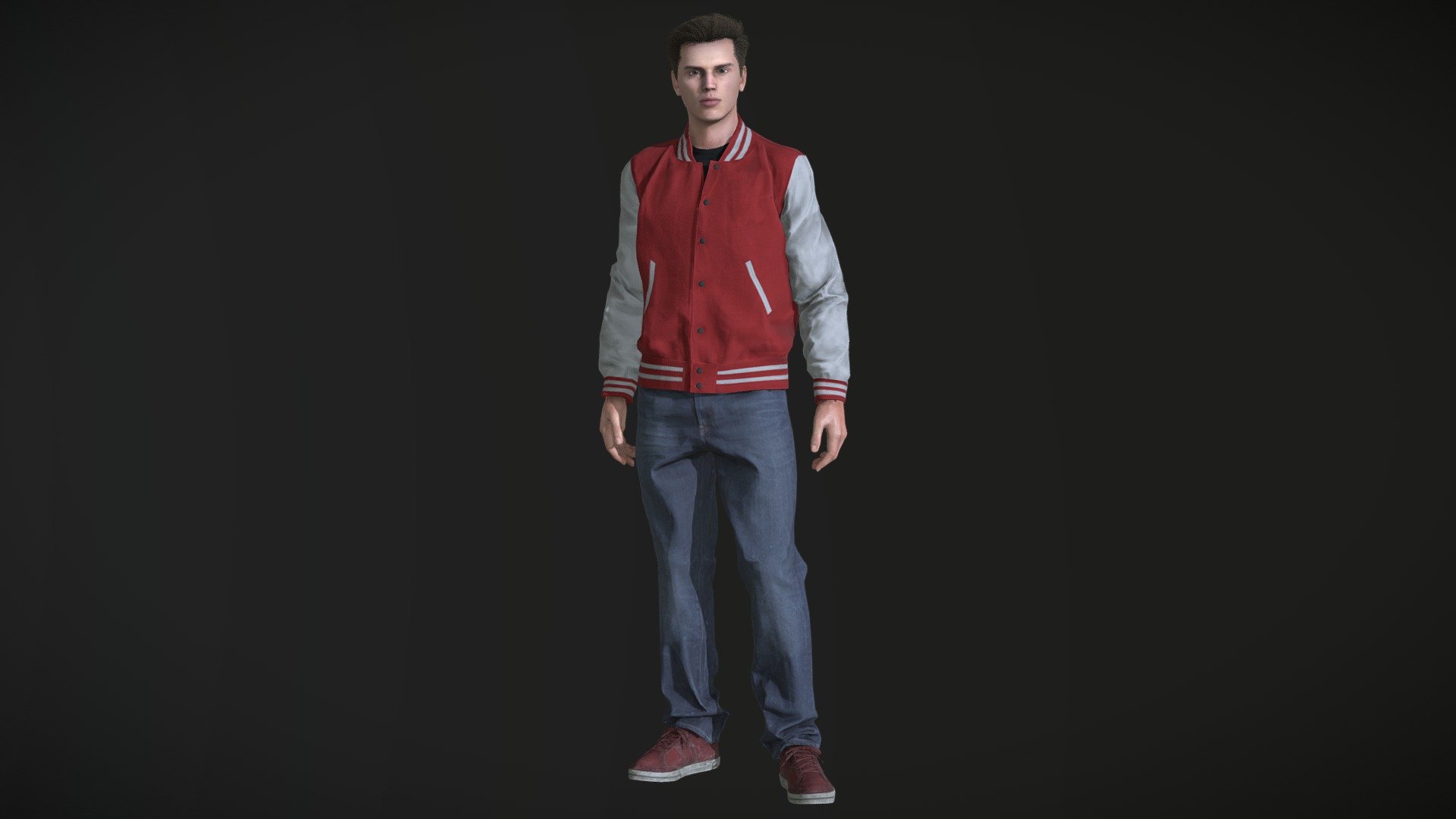 Athlete (Jock) PBR Game Ready 3d model