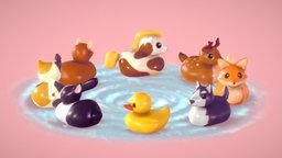 RUBBER BATH TOYS