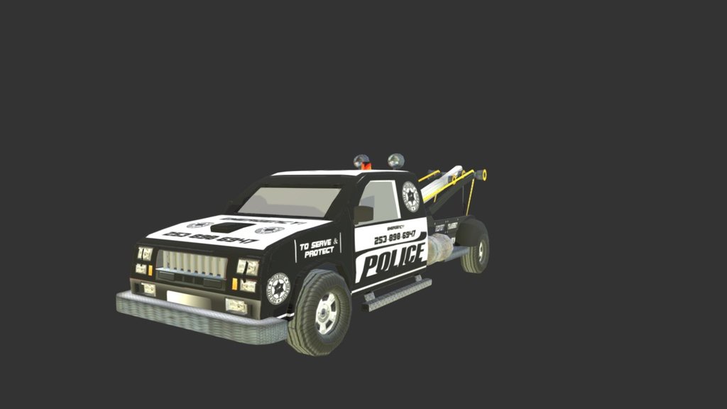 Emergency Tow Truck 3d model