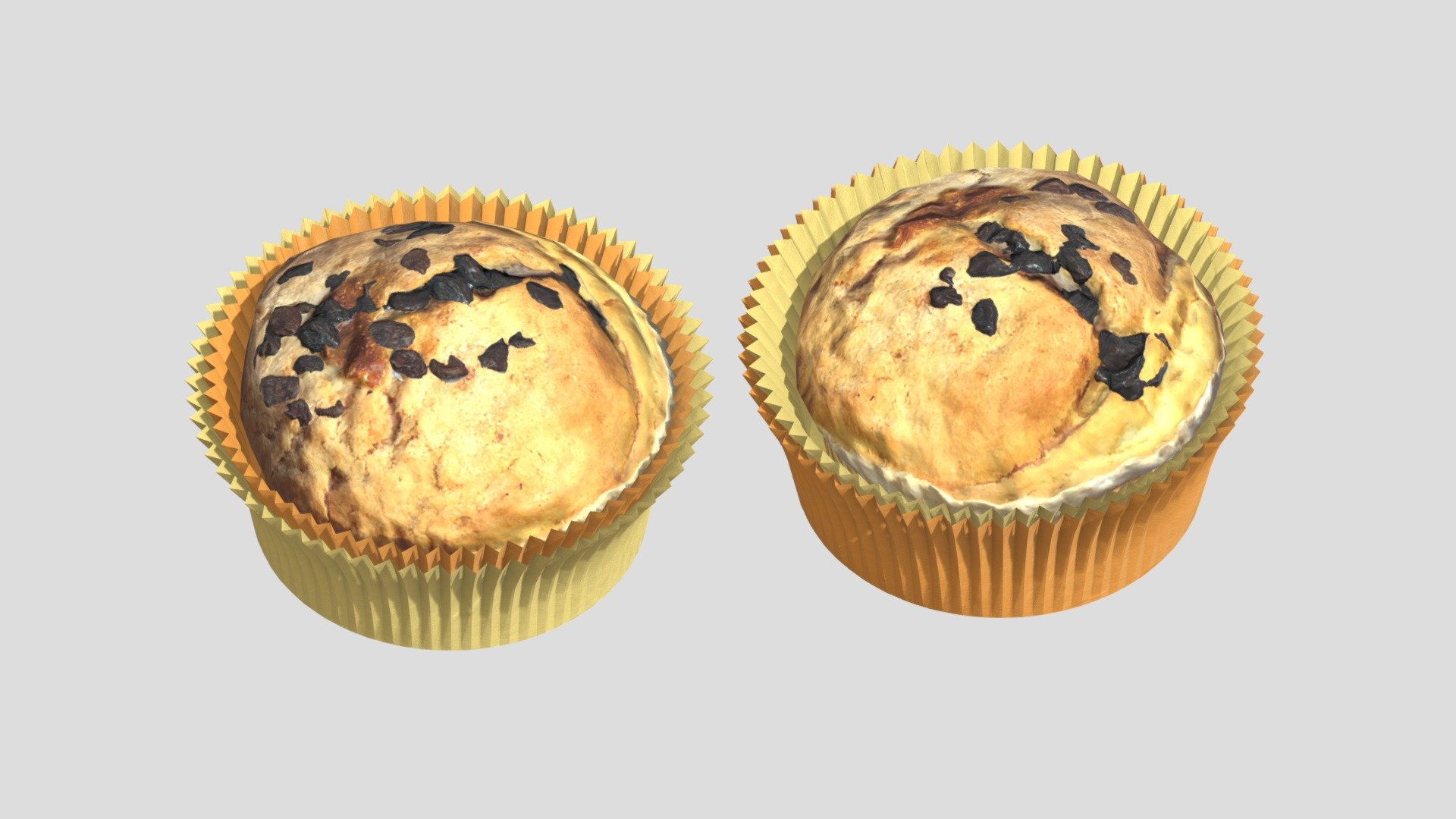 Muffin Low Poly PBR Realistic 3d model