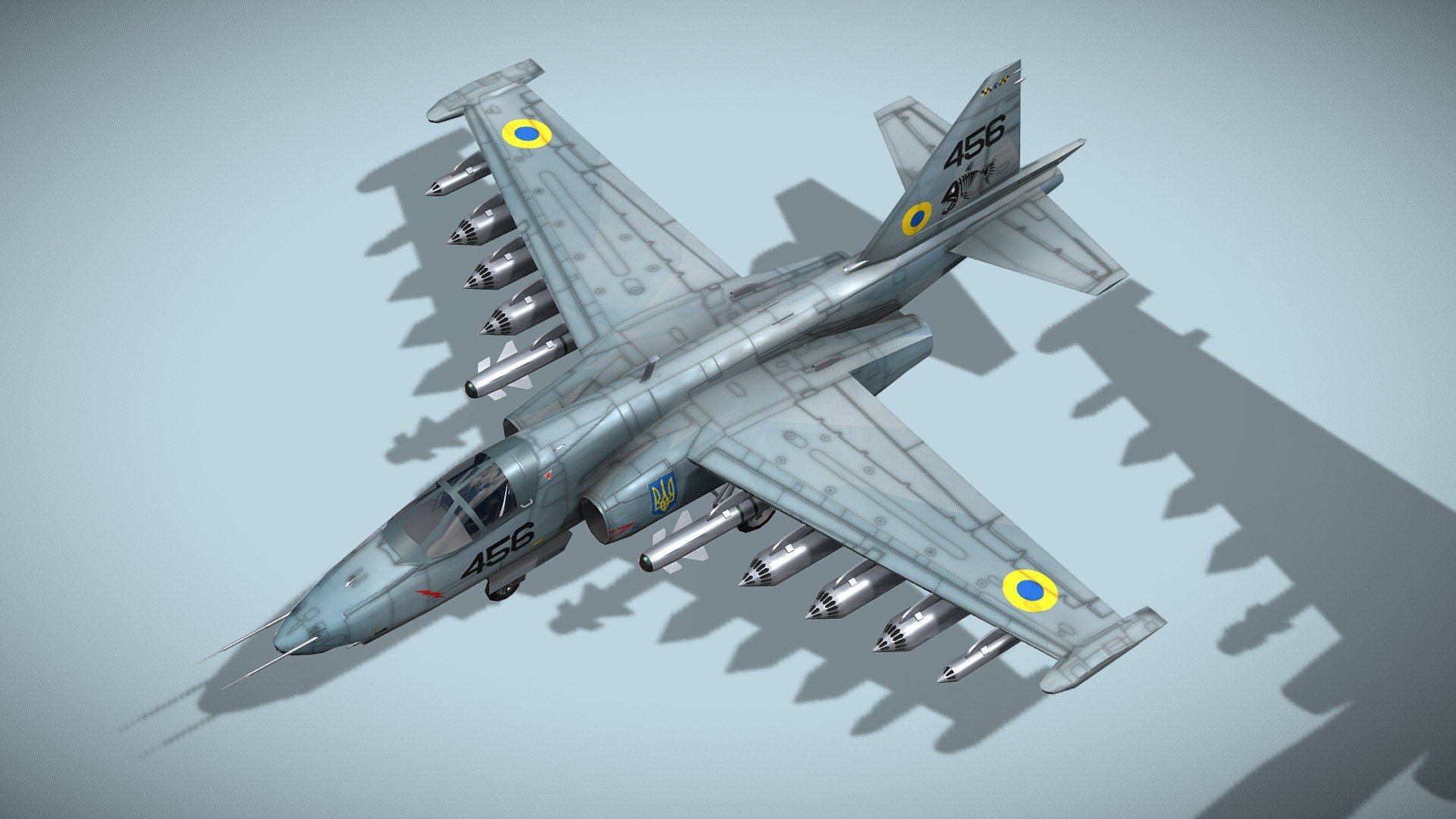 Sukhoi SU-25 Frogfoot 3d model