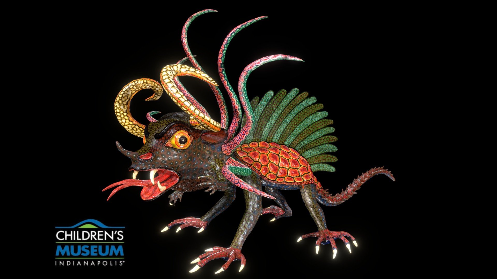 Dragon Alebrije 3d model