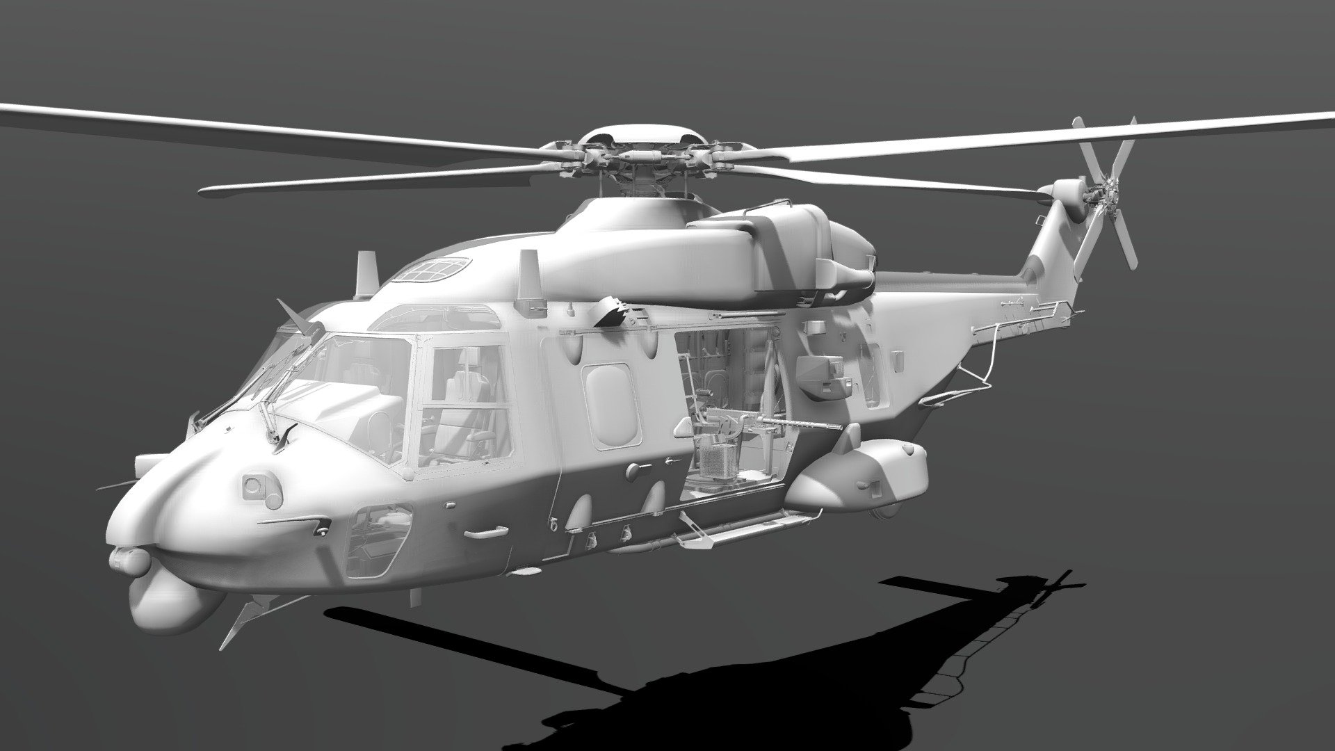 NH90 3d model