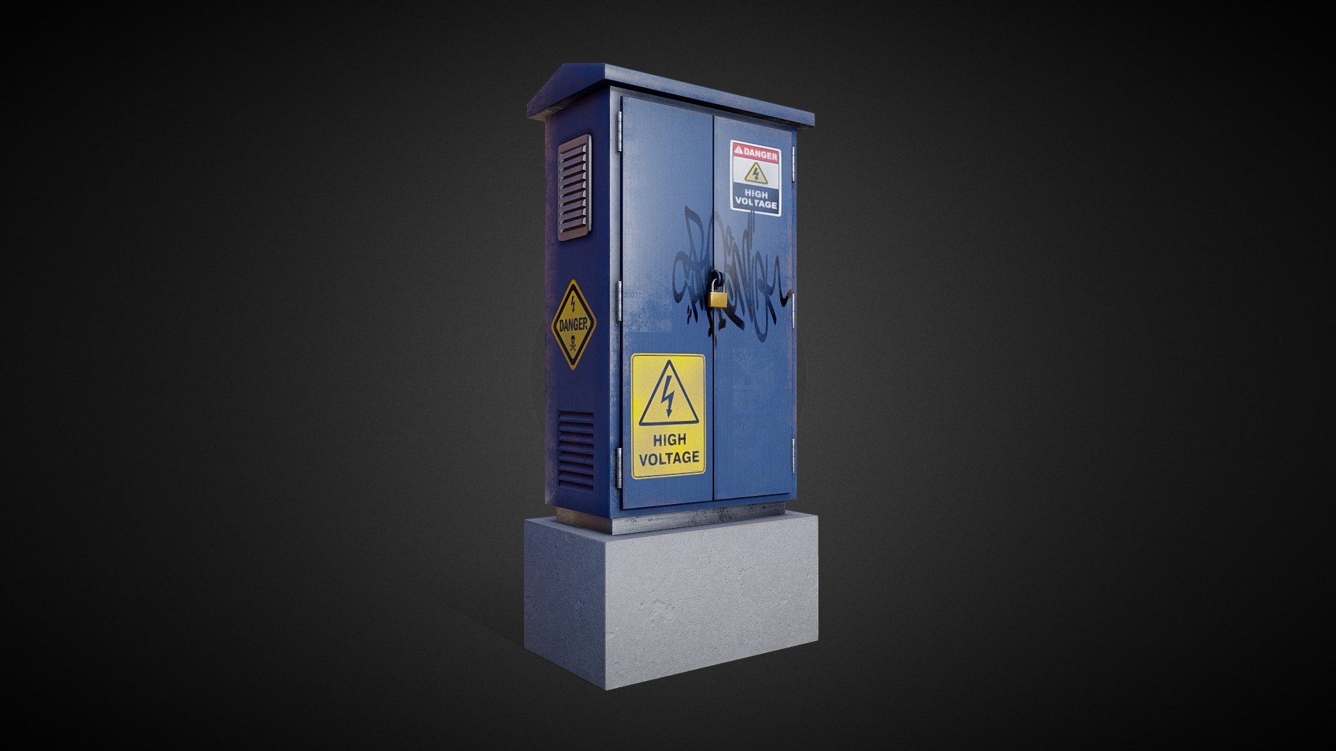 Street Utility Box 3d model