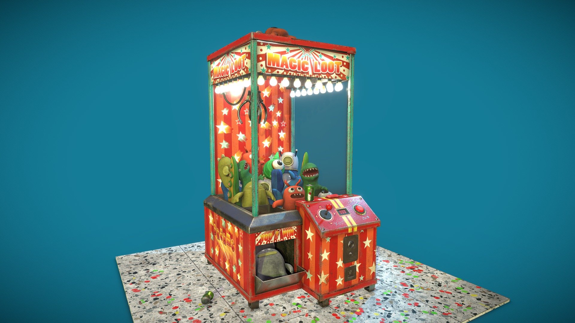 Toys Claw machine 3d model