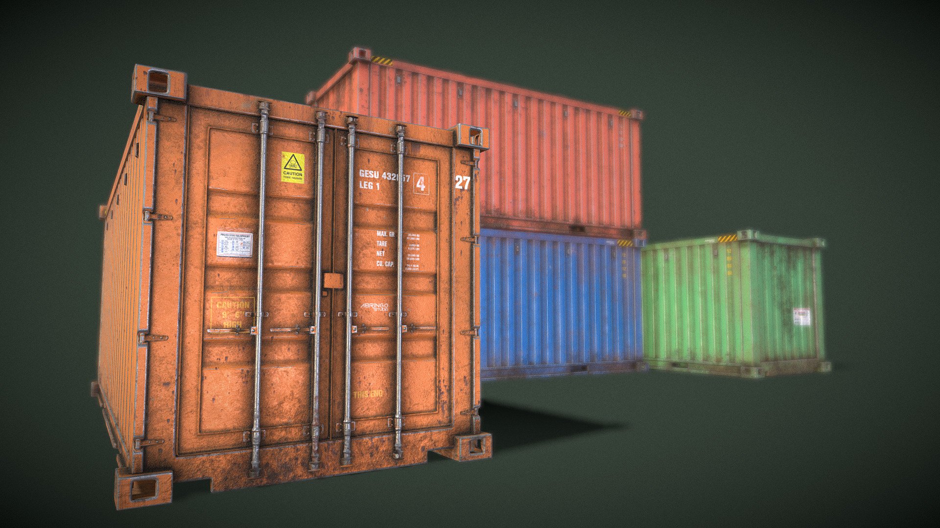 Shiping container 3d model