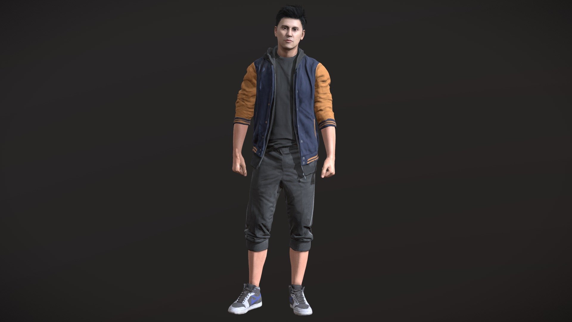 Athlete (Jock) PBR Game Ready 3d model