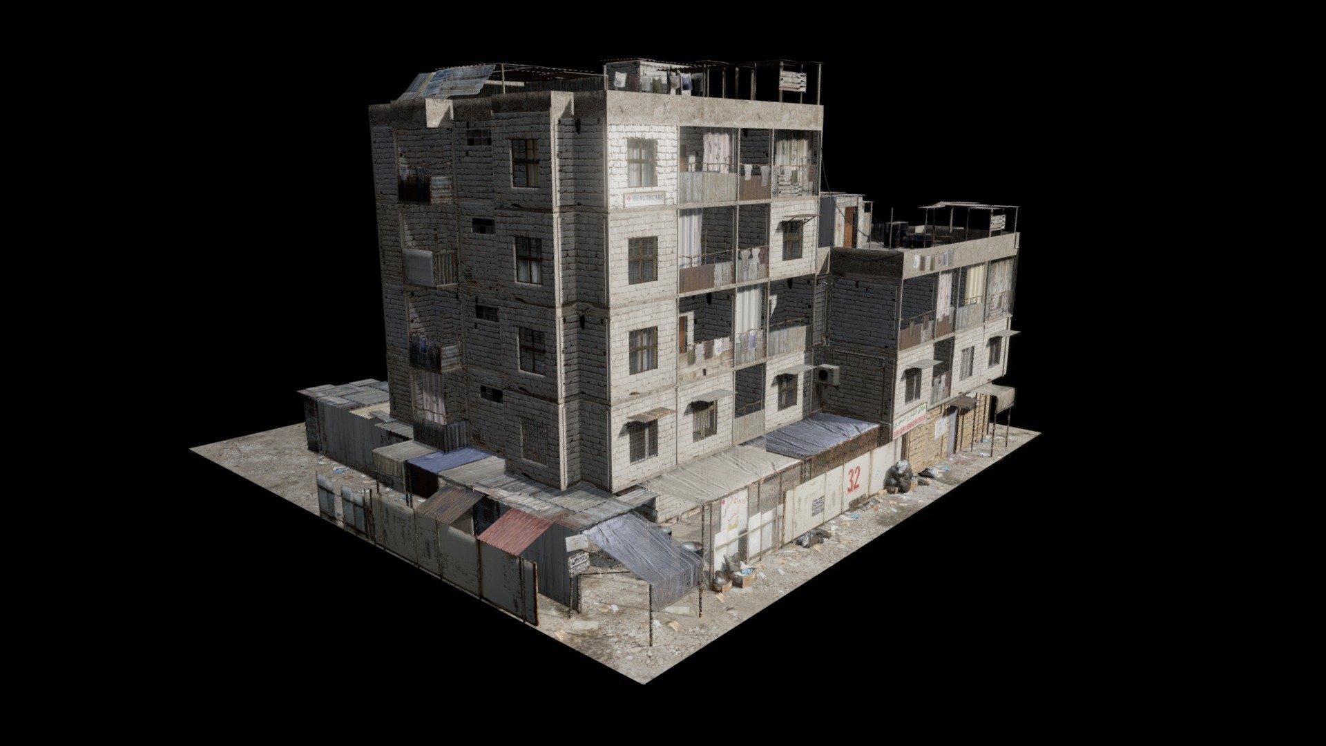 Dystopia: Sprawling Slums 3d model