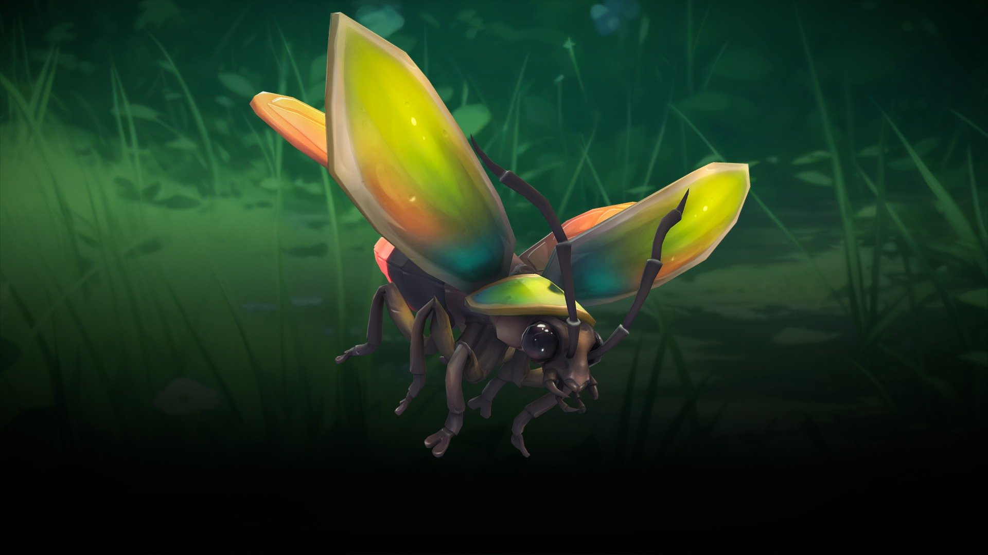 Stylized Firefly 3d model