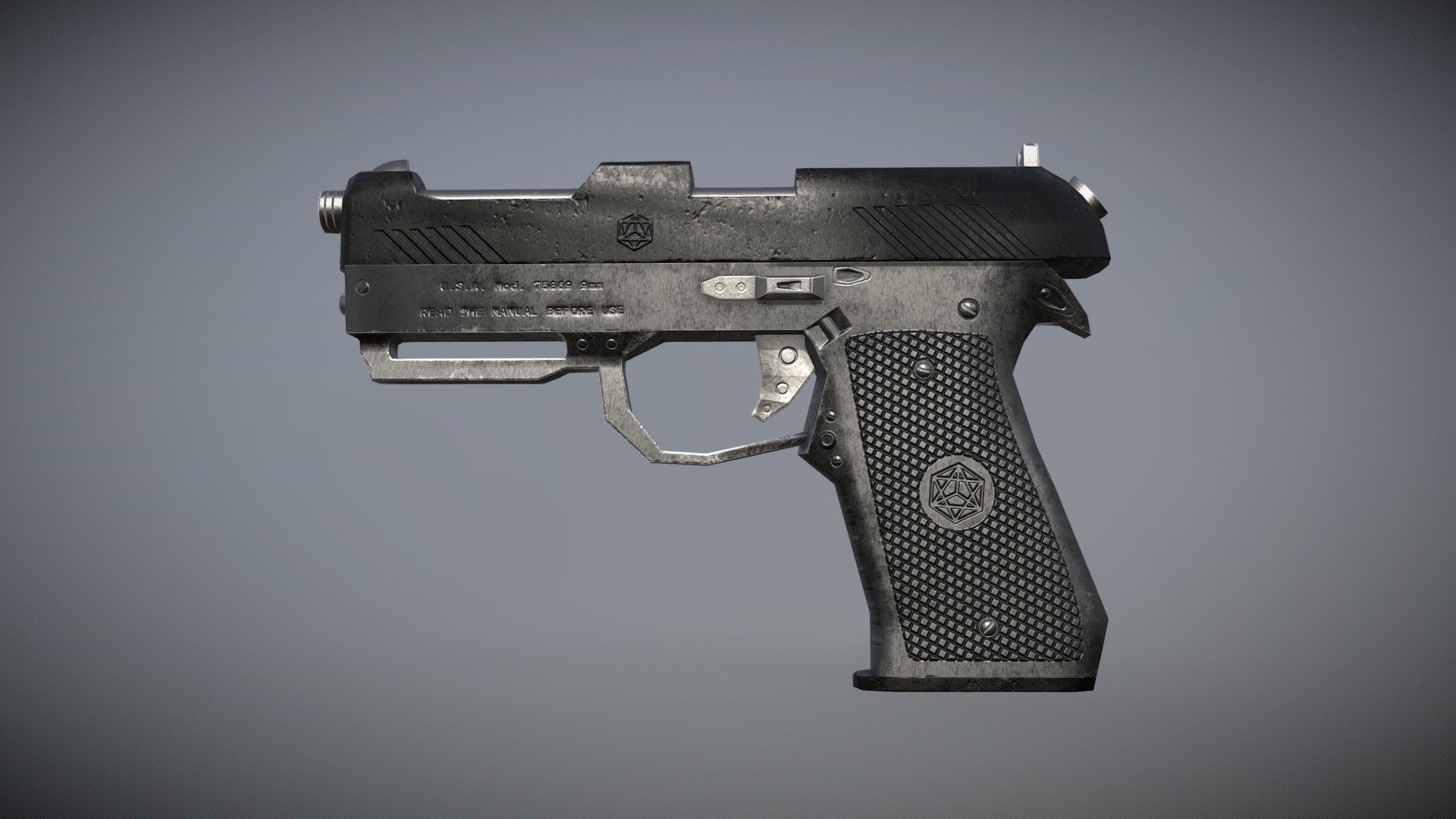 Hand Gun 3d model