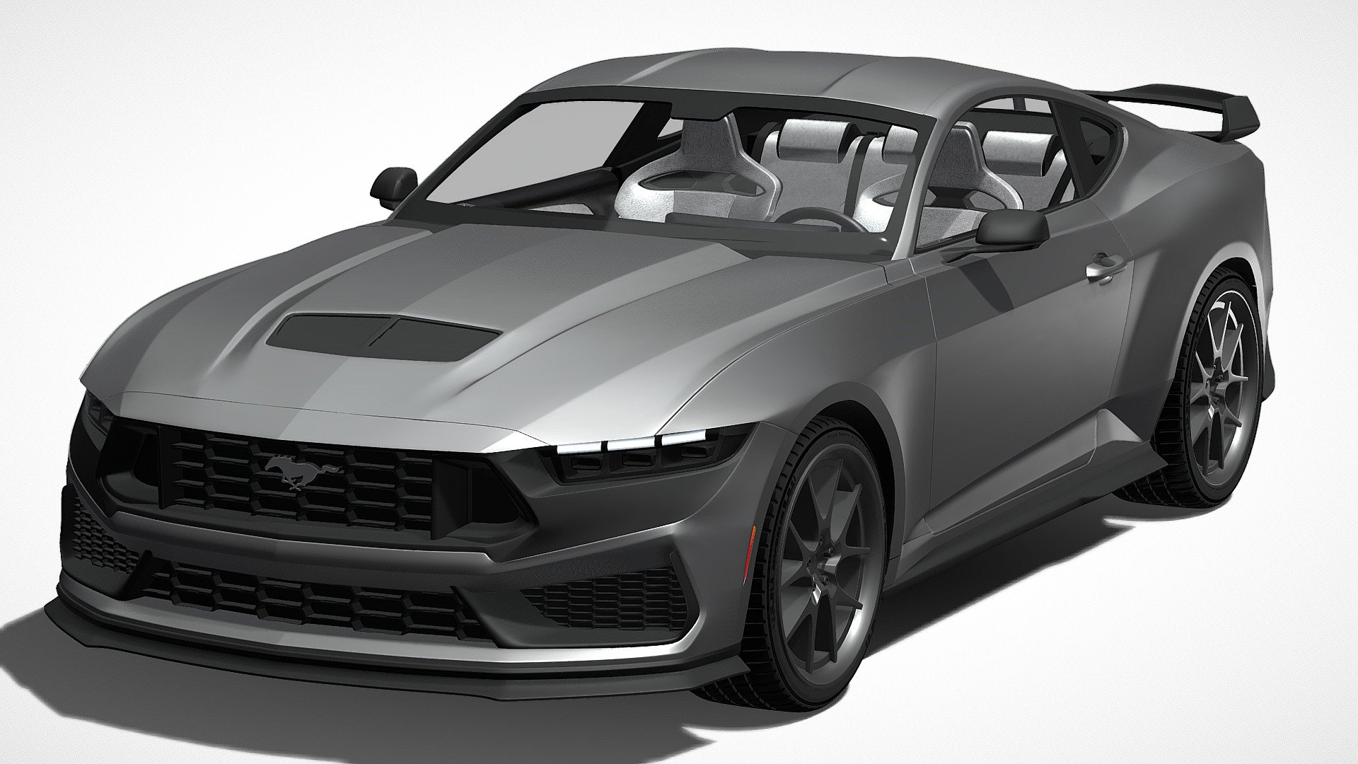 Ford Mustang Dark Horse 2024 3d model