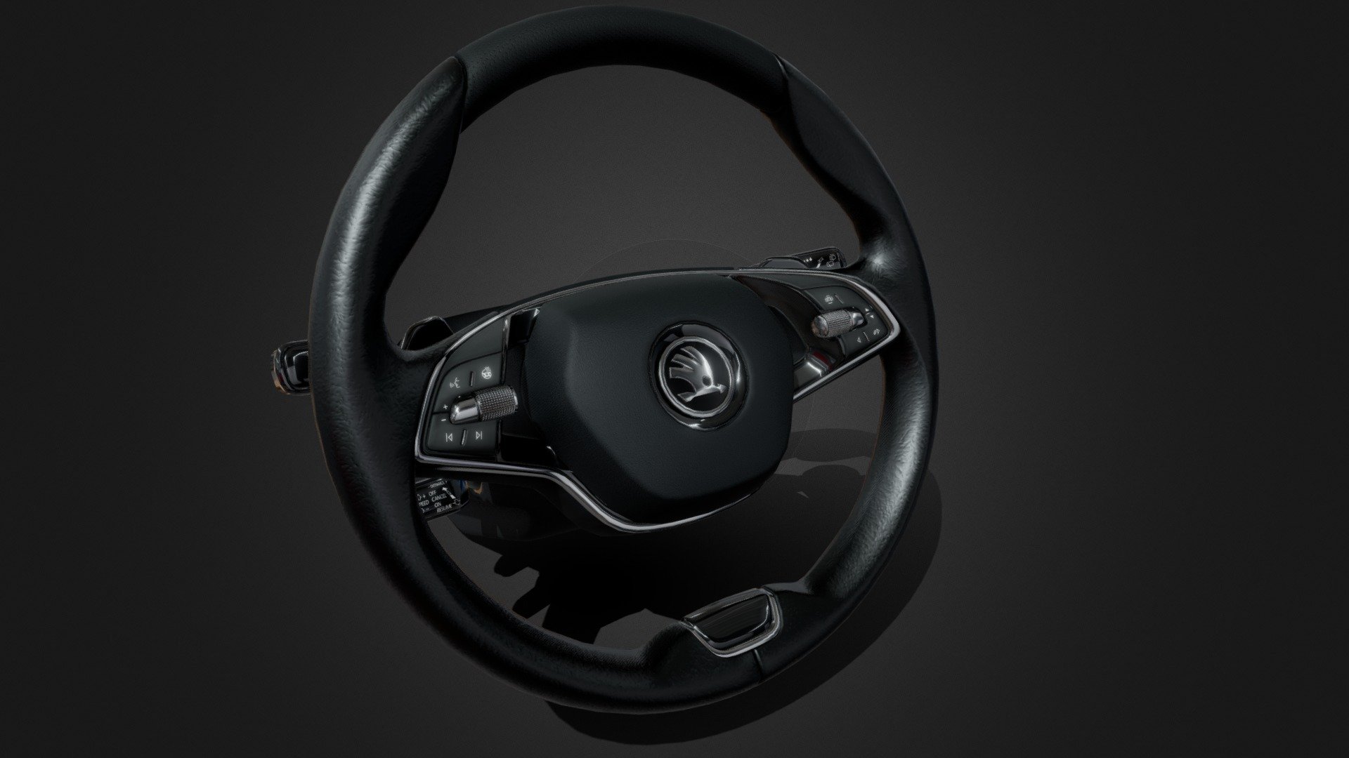 Steeringwheel Skoda 3d model