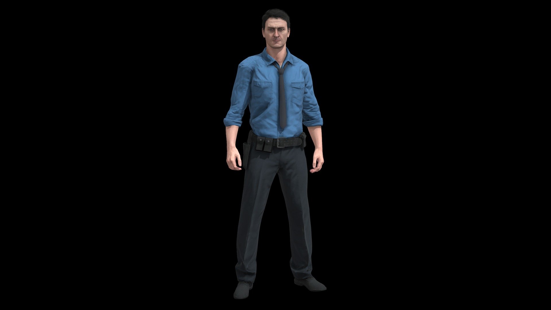 Police 3d model