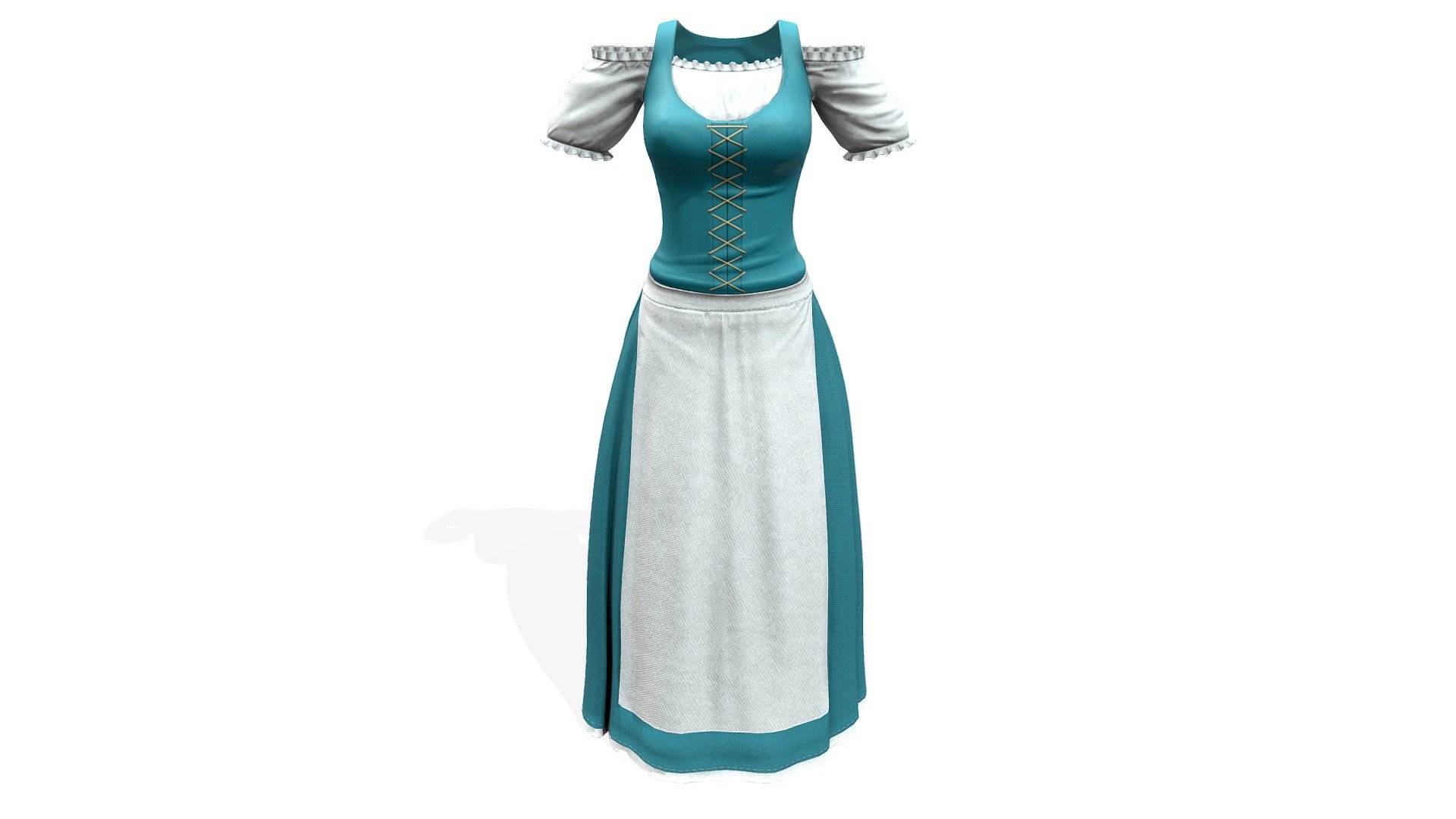 $AVE Medieval Outfit for Female Farmers 3d model