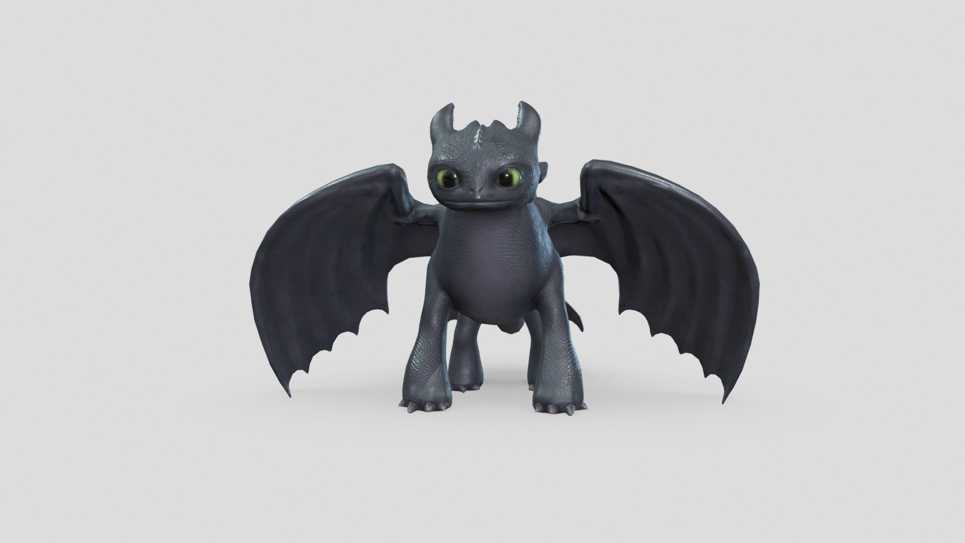 Night Fury Dragon 3d model