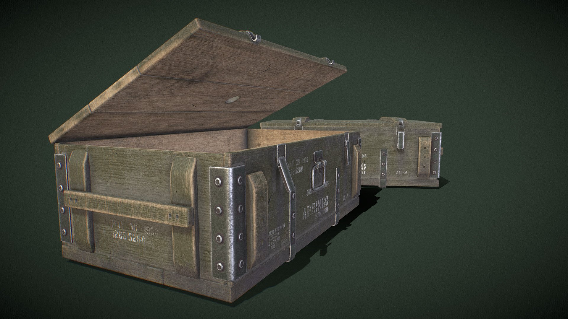 Ammunition Boxes 3d model