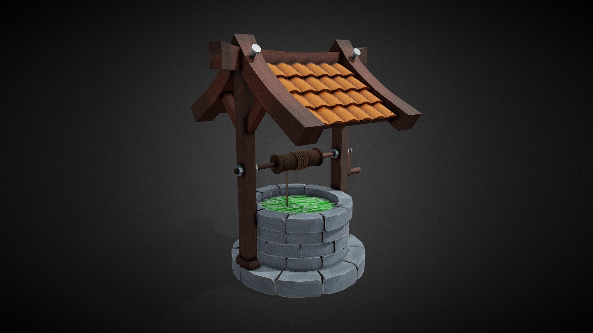 Stylized Well 3d model