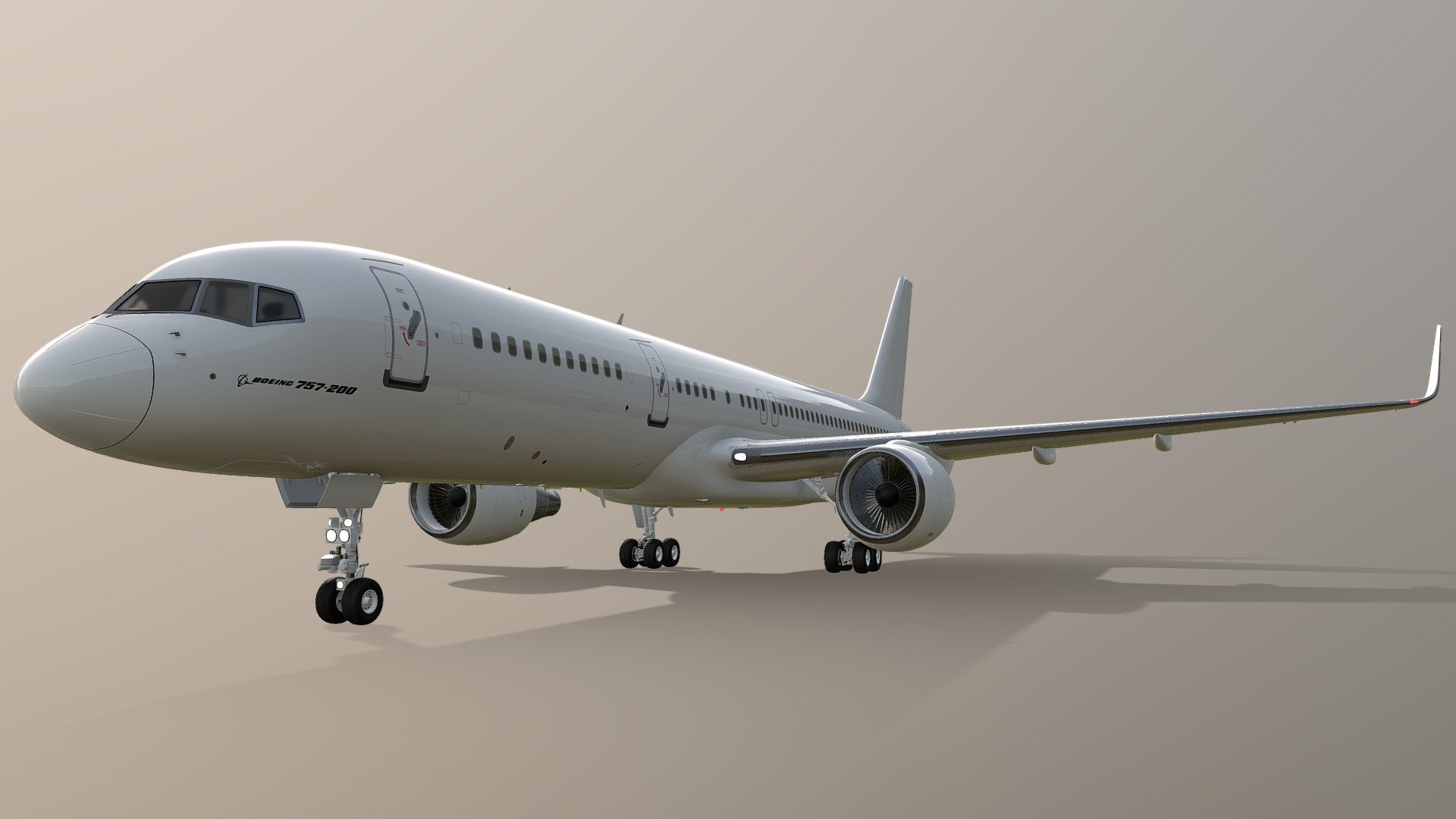 Boeing 757-200 3d model