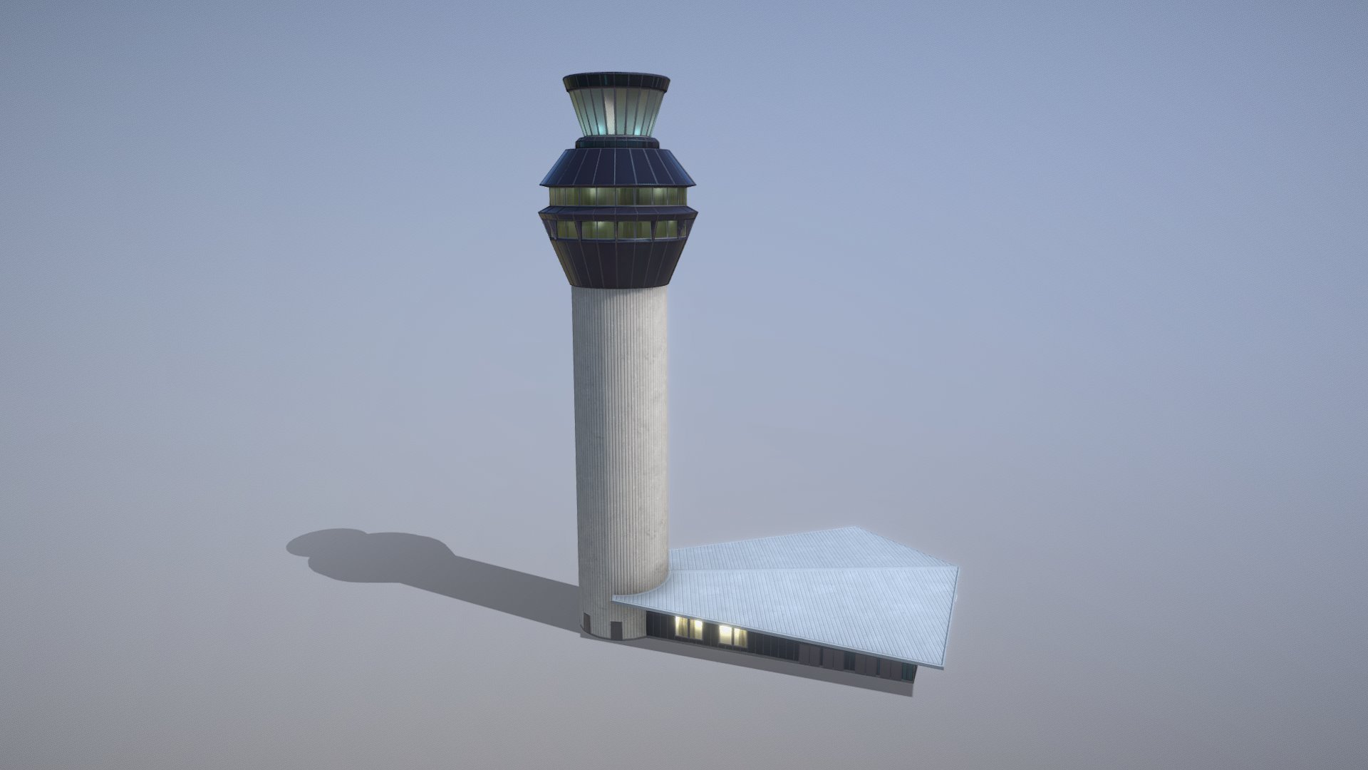 Airport Control Tower EGCC 3d model