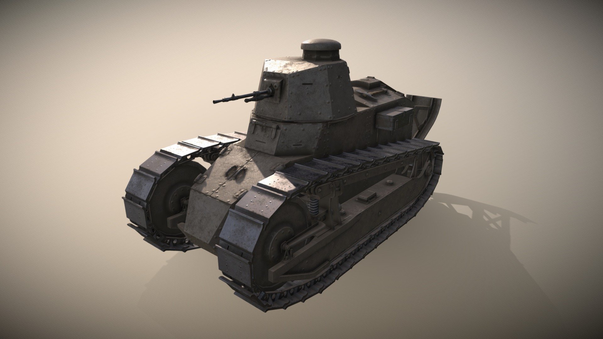 Renault FT-17 3d model