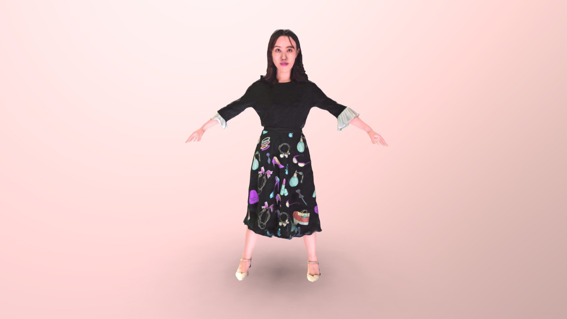 11-T pose 3d model