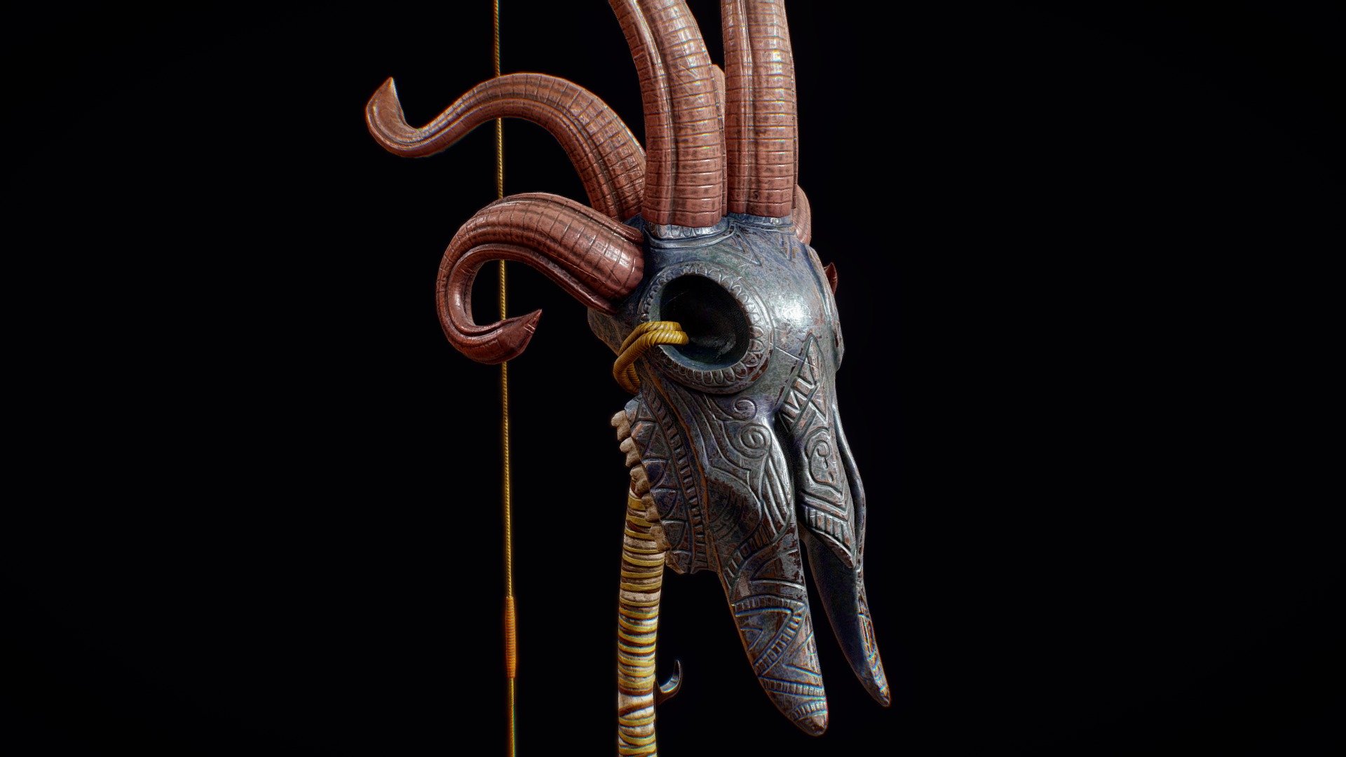 Bighorn bow 3d model