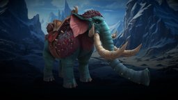 Stylized Fantasy Mammoth Mount