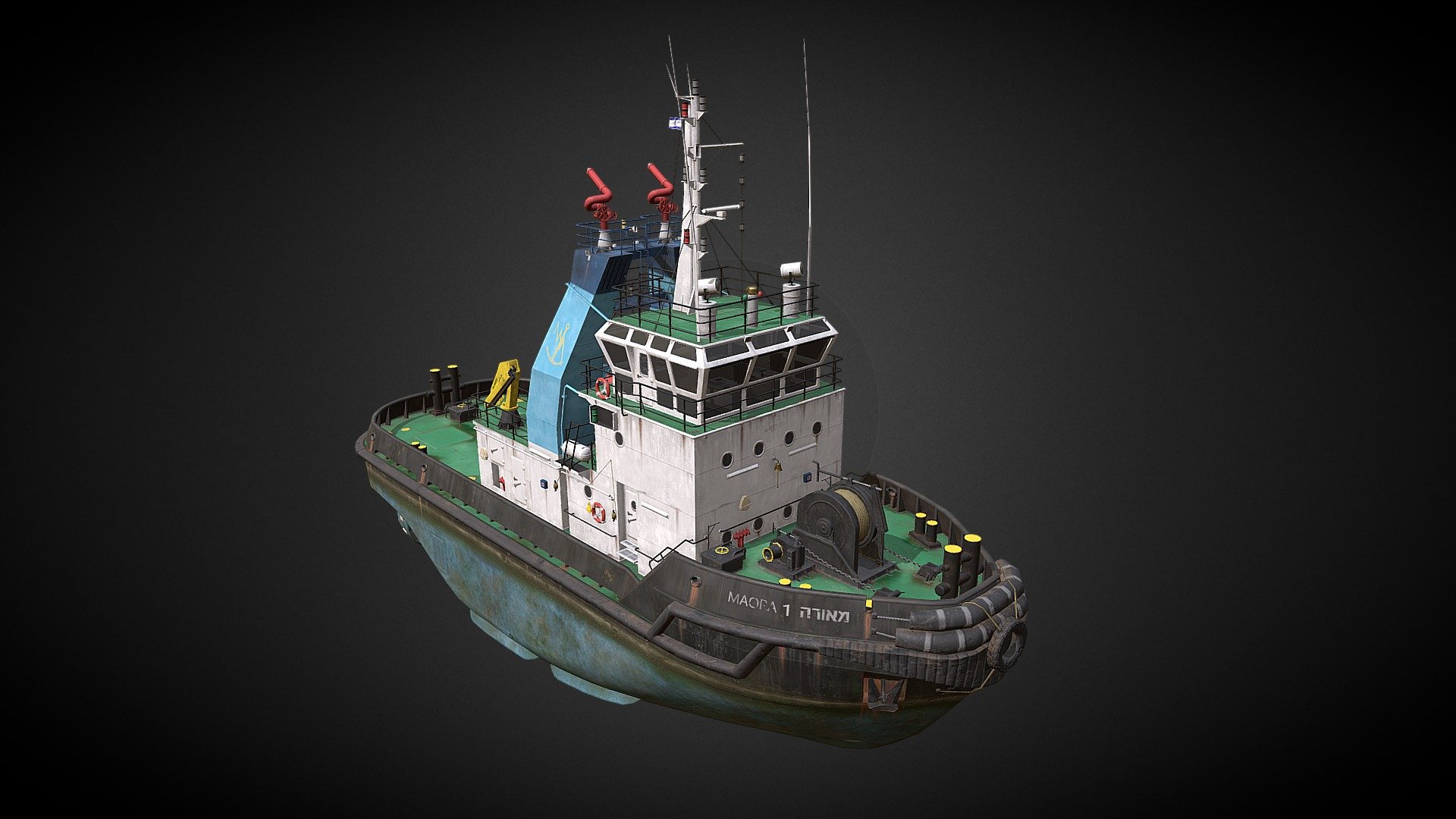 Tugboat 3d model