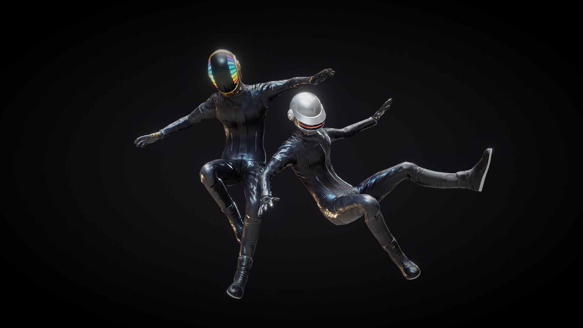 Daft Punk (Rigged) 3d model