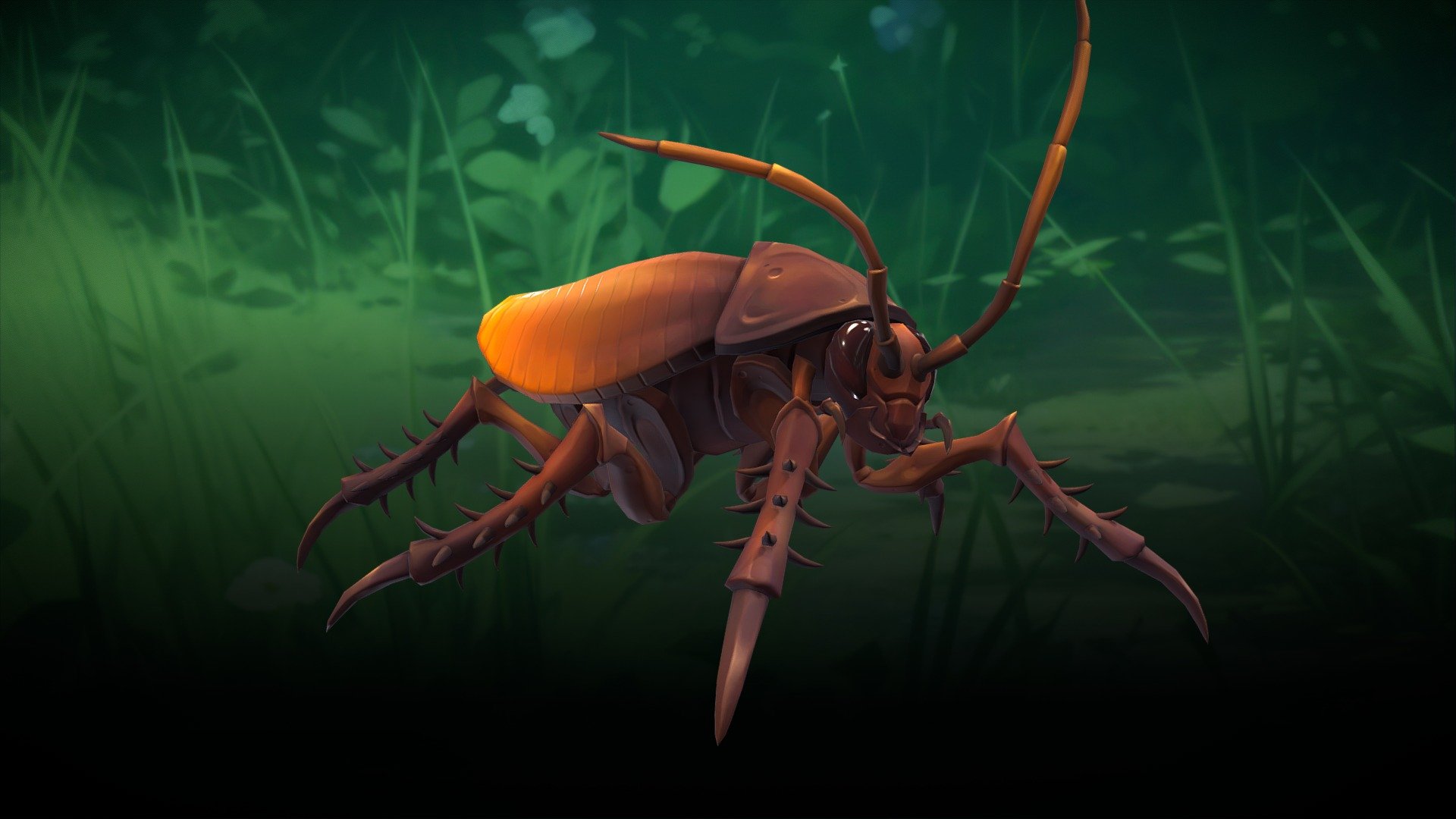 Stylized Cockroach 3d model