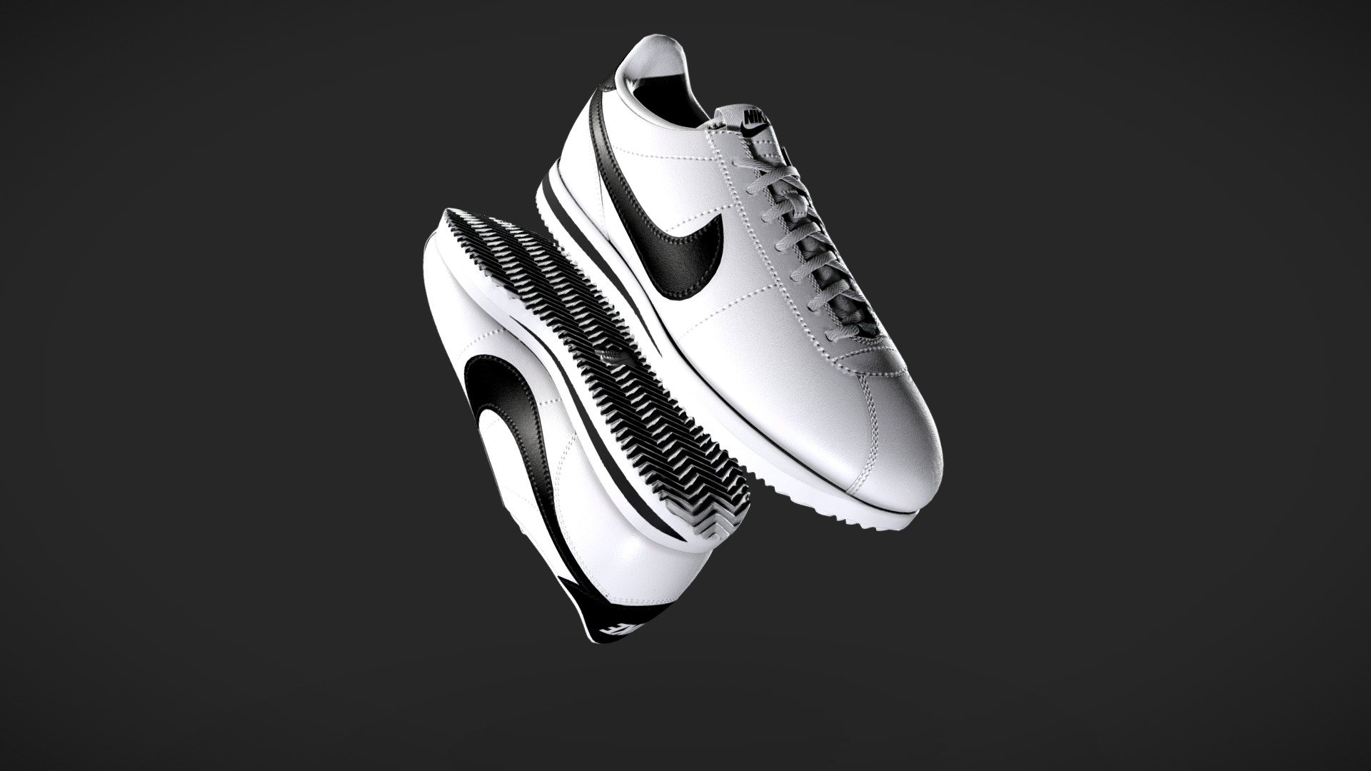 Nike Cortez low 3d model